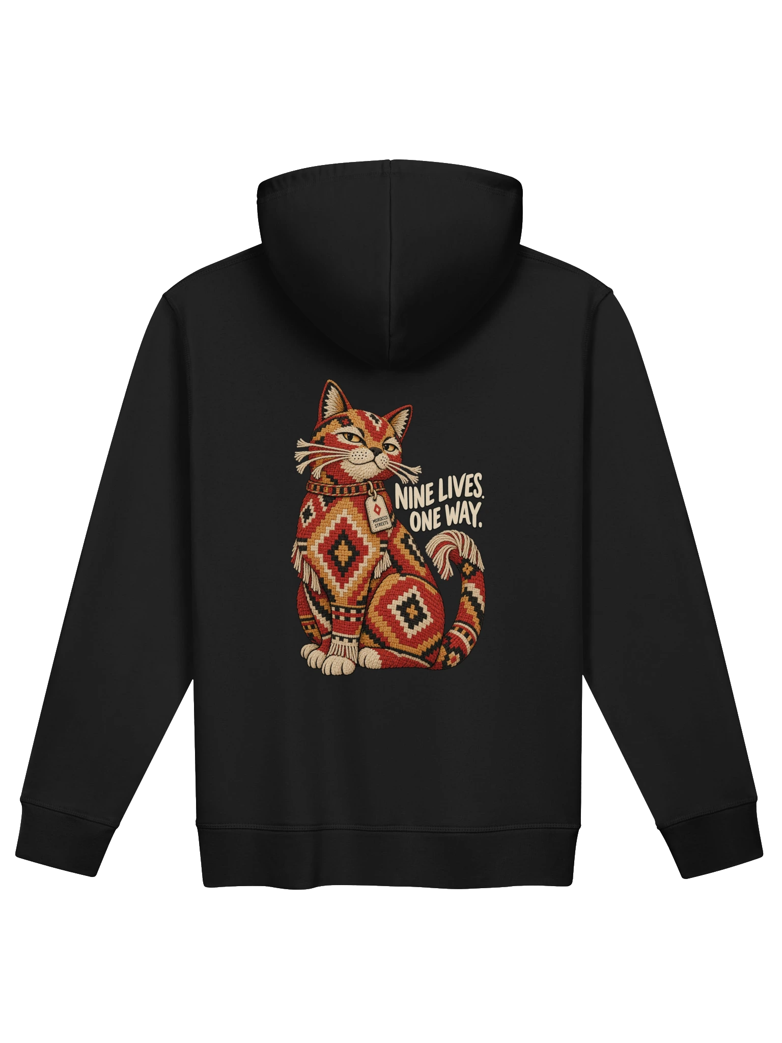 Nine Lives. One Way. — Organic blend hoodie