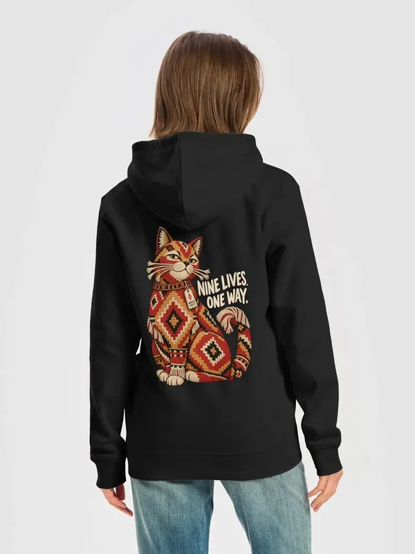 Nine Lives. One Way. — Bluza z mieszanki bawełny organicznej