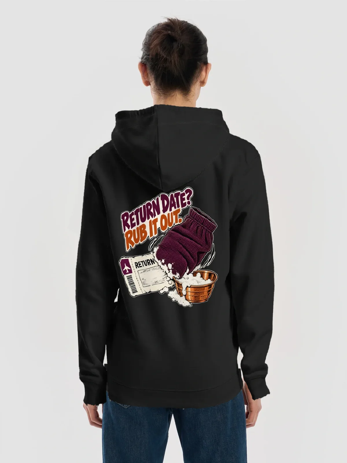Rub It Out — Black, Man · Back view