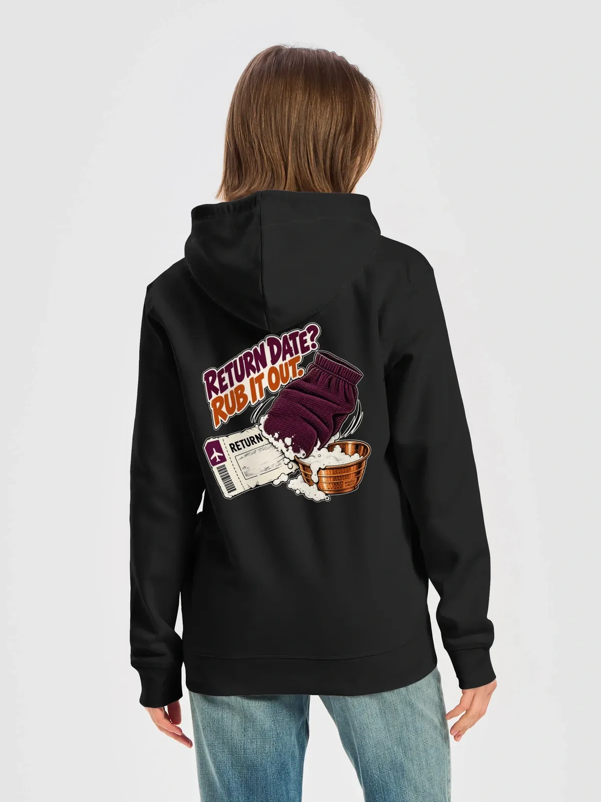 Rub It Out — Black, Woman · Back view