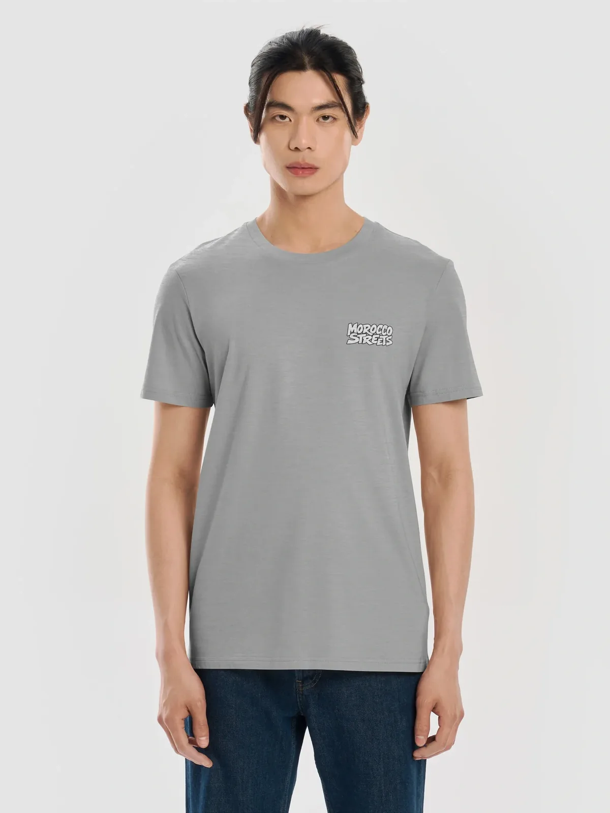 Not House Trained — Grigio mélange, Uomo · Vista frontale