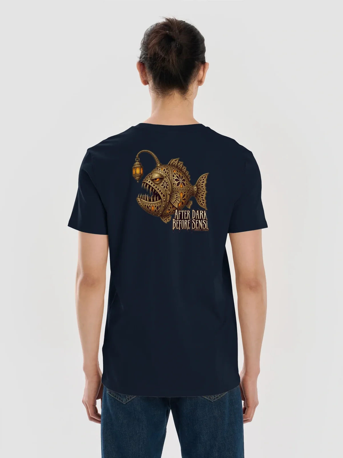 After Dark — French Navy, Man · Back view