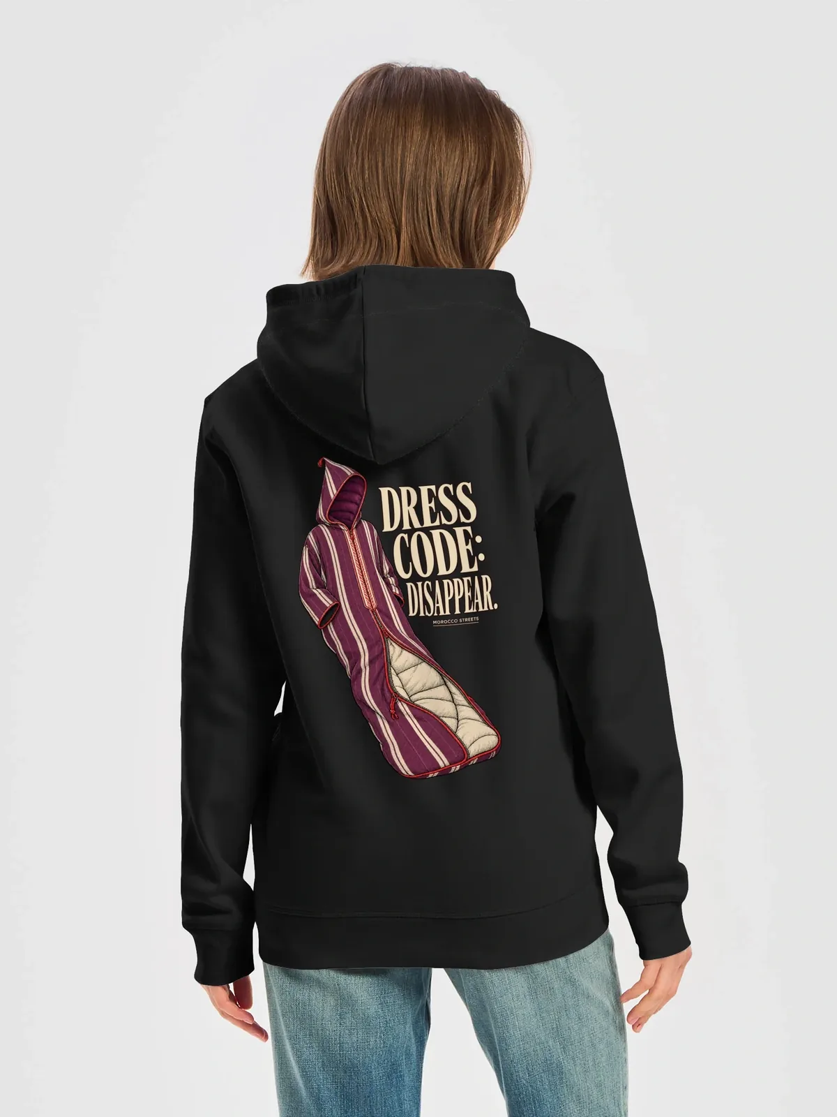 Dress Code: Disappear — Black, Woman · Back view
