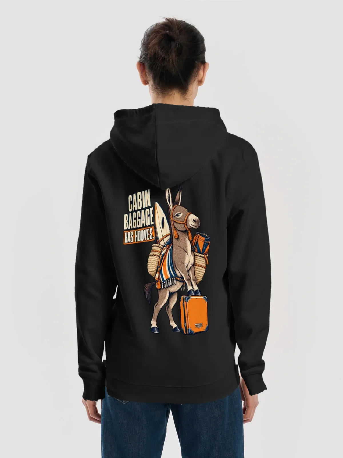 Cabin Baggage Has Hooves — Noir, Homme · Vue de dos