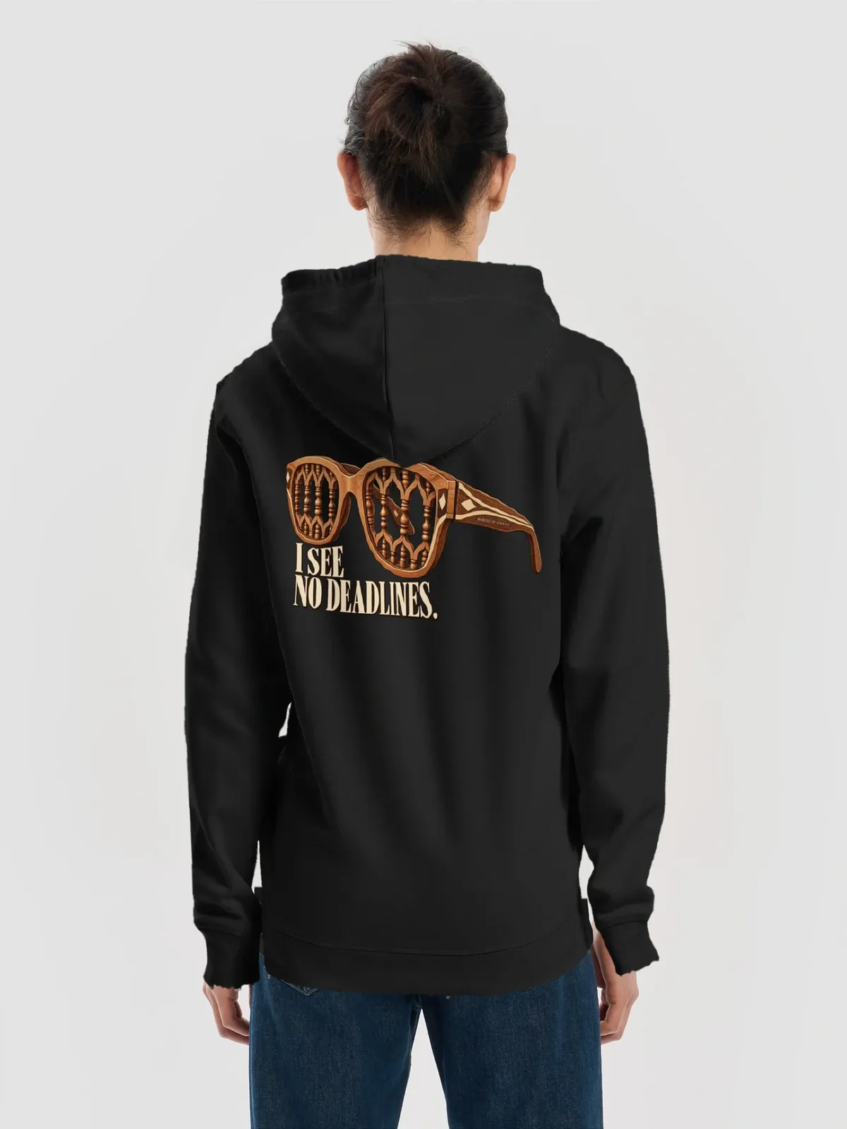 No Deadlines — Black, Man · Back view