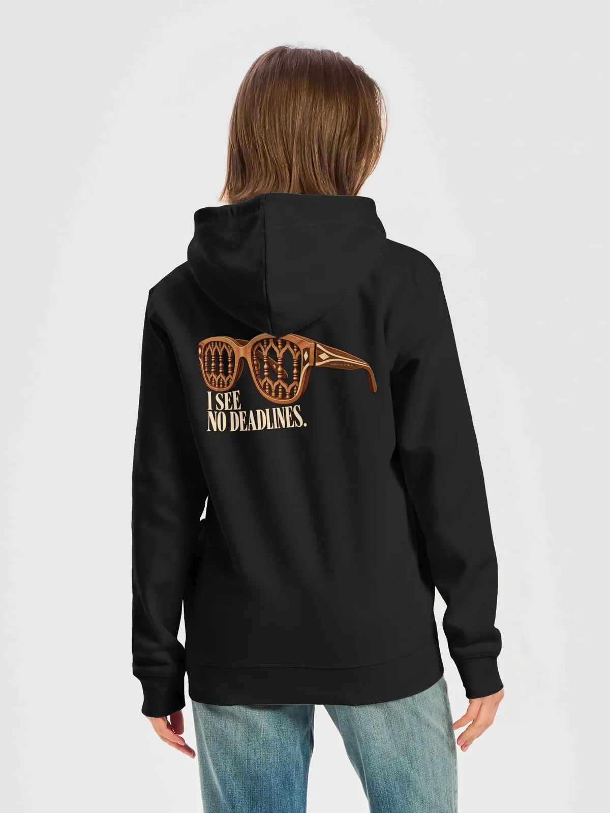 No Deadlines — Black, Woman · Back view
