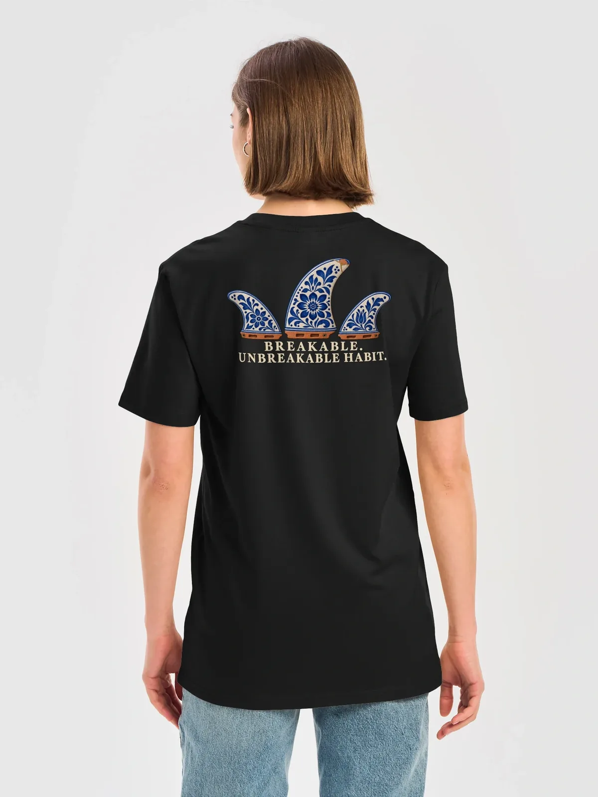 Unbreakable Habit — Black, Woman · Back view